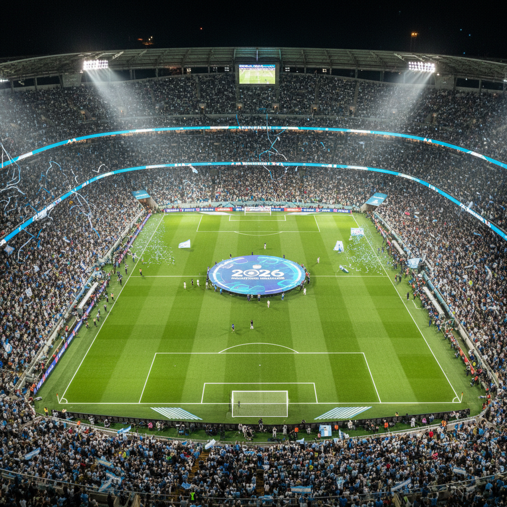 Jugadores en acción dentro del campo en un encuentro del mundial 2026 con mundial 2026 predicciones